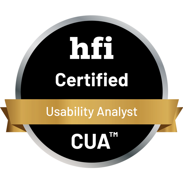 CertifiCertified Usability Analyst (CUA™)ed User Experience Analyst (CXA™)